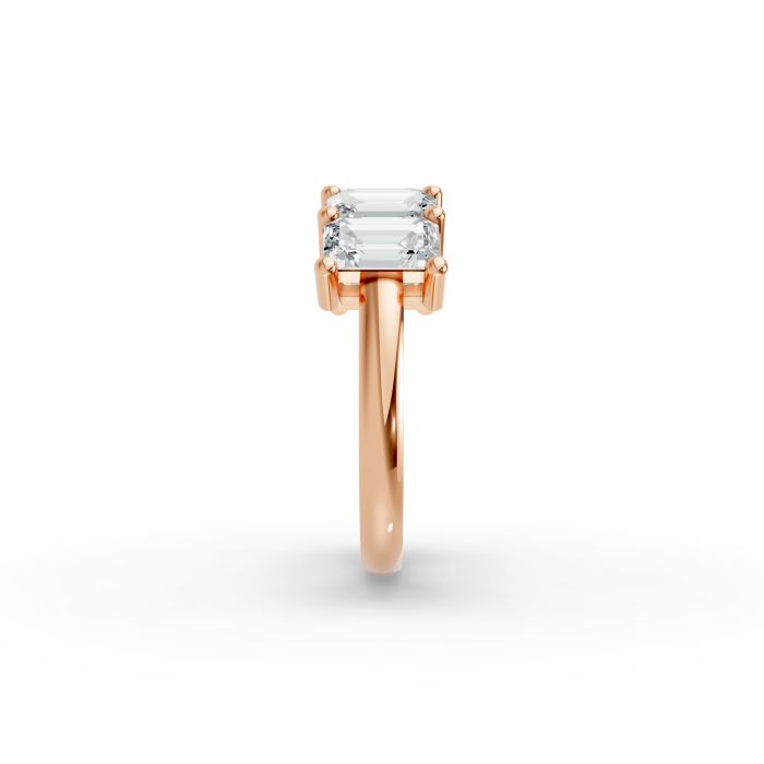 Emerald Shape Diamond Anniversary Band in Gold