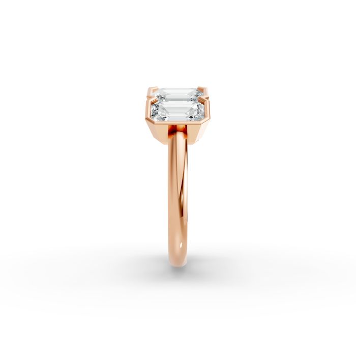 Emerald Shape Diamond Anniversary Band in Gold