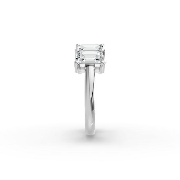 Emerald Shape Diamond Anniversary Band in Gold