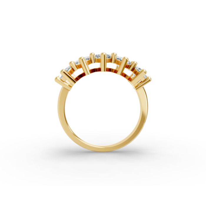 Marquise Shape Diamond Anniversary Band in Gold