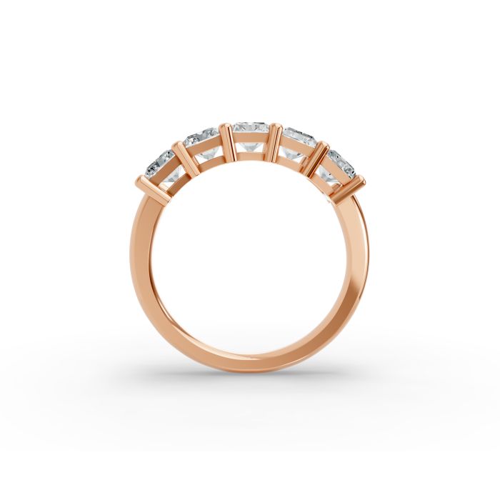 Radiant Shape Diamond Anniversary Band in Gold