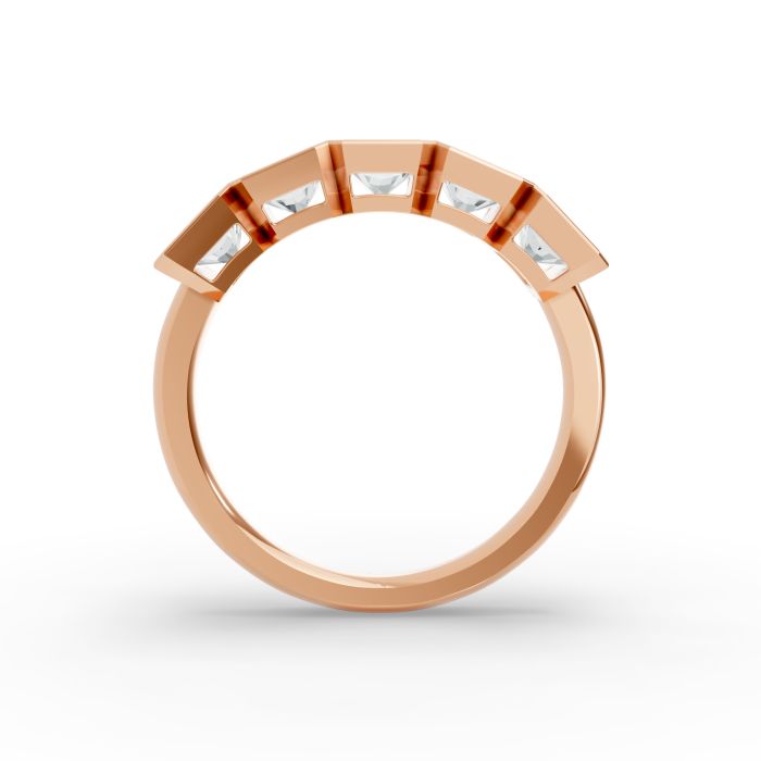 Radiant Shape Diamond Anniversary Band in Gold