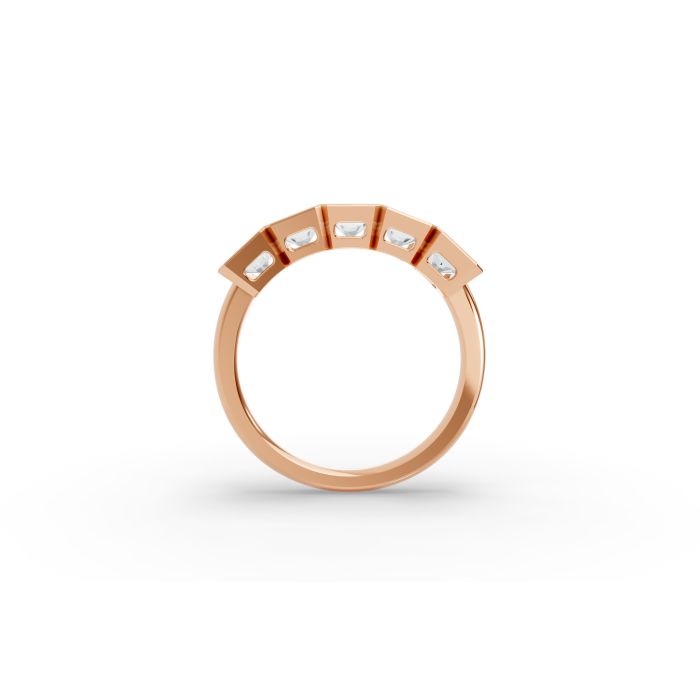 Radiant Shape Diamond Anniversary Band in Gold
