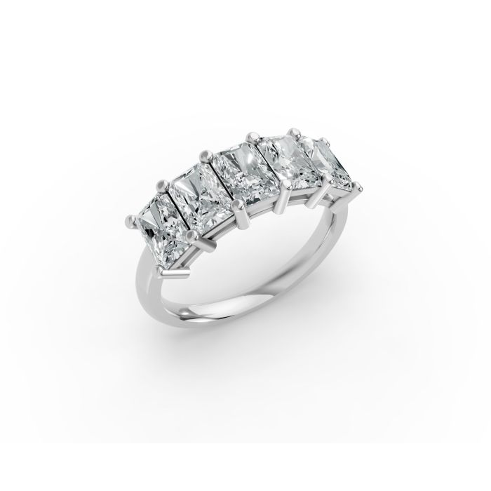 Radiant Shape Diamond Anniversary Band in Gold