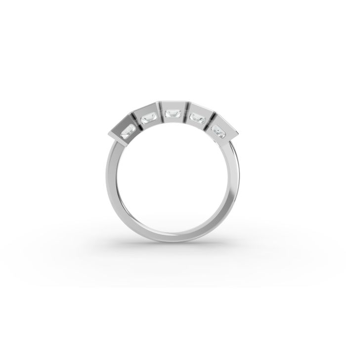 Radiant Shape Diamond Anniversary Band in Gold