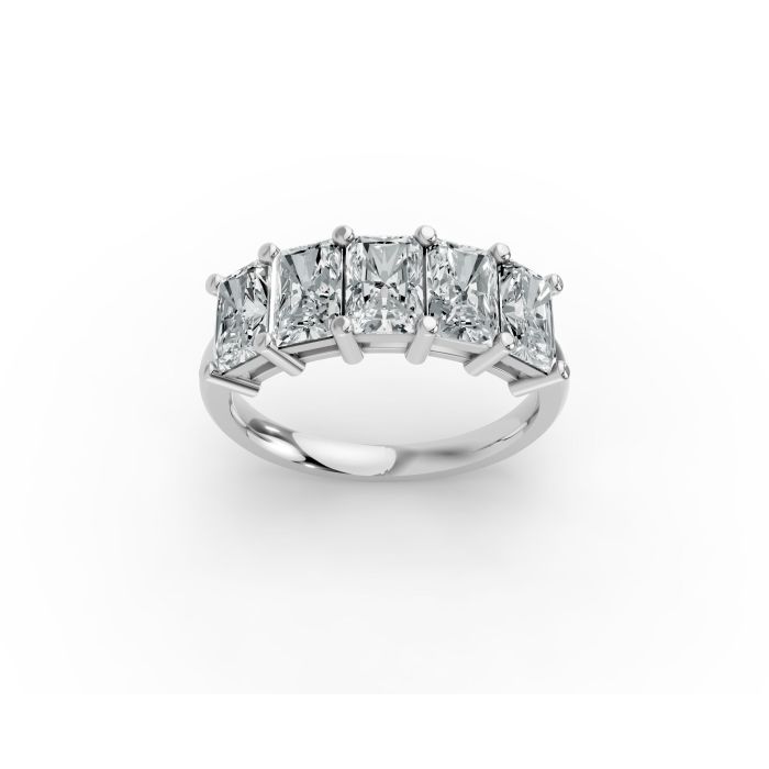 Radiant Shape Diamond Anniversary Band in Gold