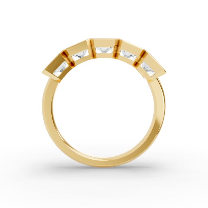 Radiant Shape Diamond Anniversary Band in Gold