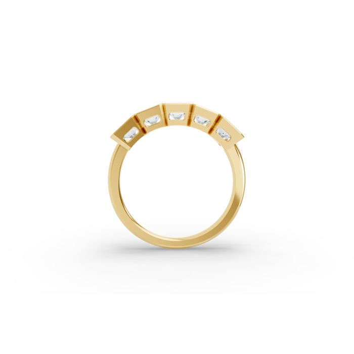 Radiant Shape Diamond Anniversary Band in Gold