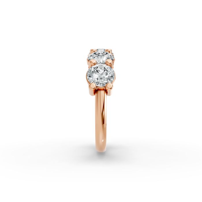 Round Shape Diamond Anniversary Band in Gold