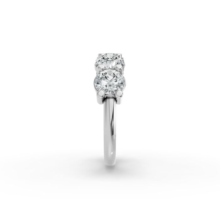 Round Shape Diamond Anniversary Band in Gold