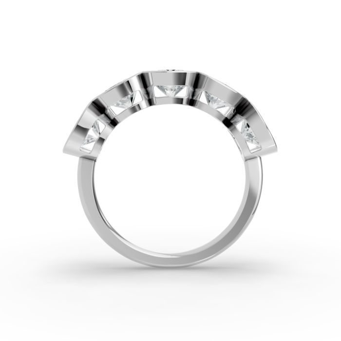Round Shape Diamond Anniversary Band in Gold