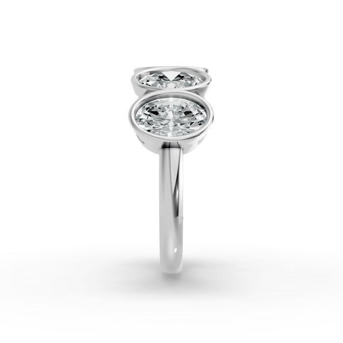 Oval Shape Diamond Anniversary Band in Gold