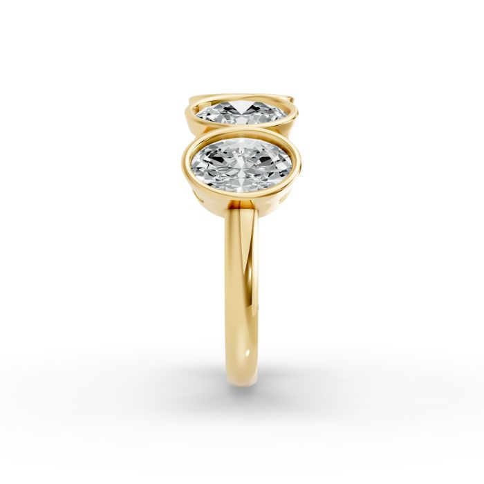 Oval Shape Diamond Anniversary Band in Gold