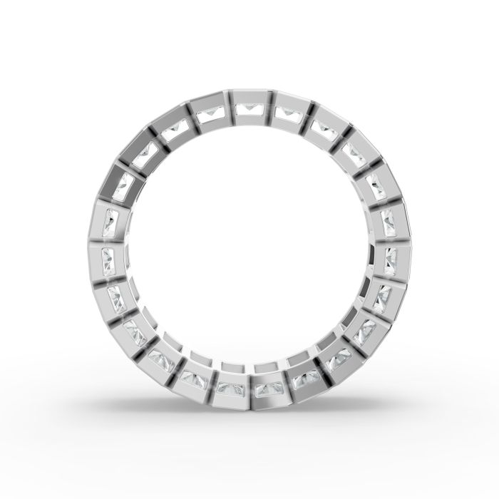 Radiant Shape Diamond Eternity Bands in Gold