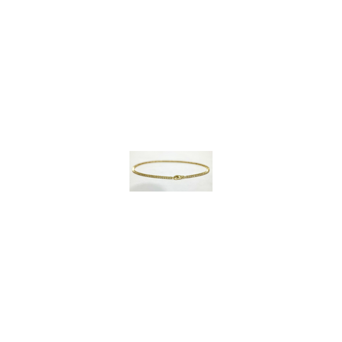 14KY NATURAL DIAMONDS TENNIS BRACELET G-H SI 109RD-0.97CTW 14KY-3.27GR