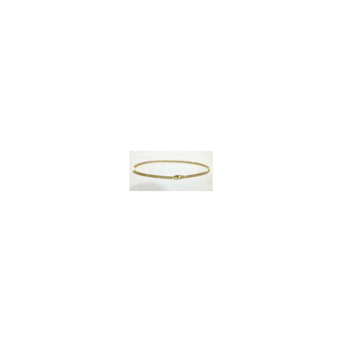 14KY NATURAL DIAMONDS TENNIS BRACELET G-H SI 109RD-0.97CTW 14KY-3.31GR