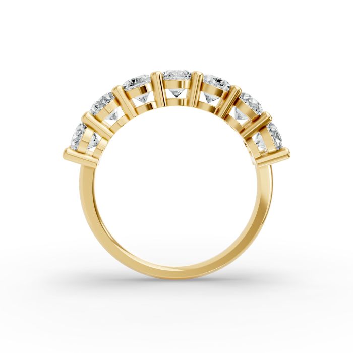 Oval Shape Diamond Anniversary Band in Gold