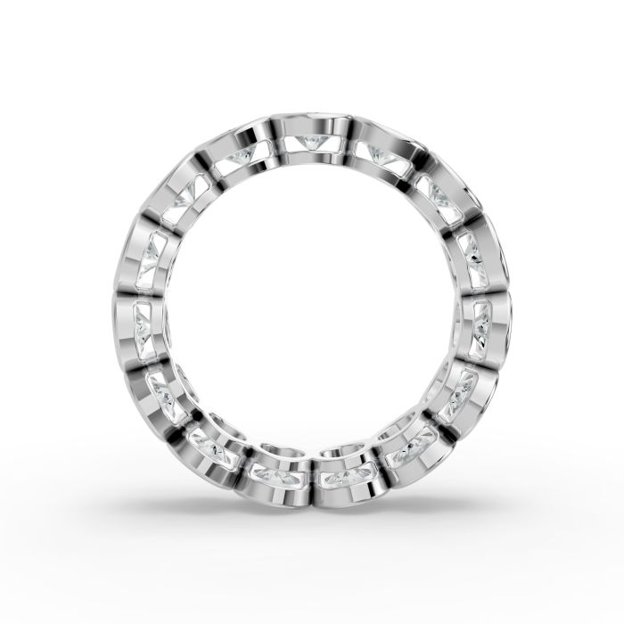 Round Shape Diamond Eternity Bands in Gold