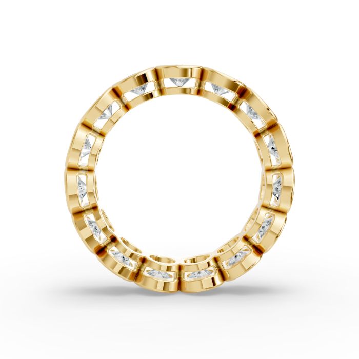 Round Shape Diamond Eternity Bands in Gold