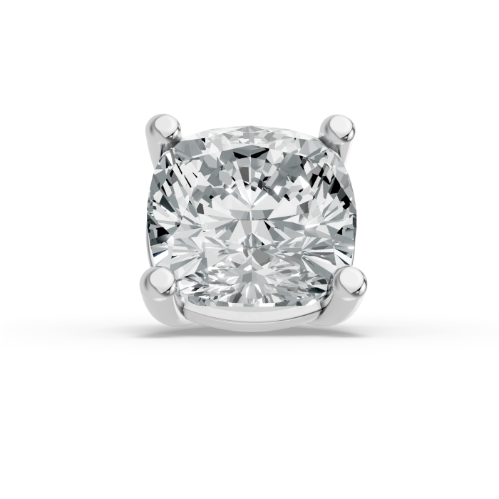 0.50CT Cushion Shape Lab Grown Diamond 4 Prong Head in 10KT White Gold