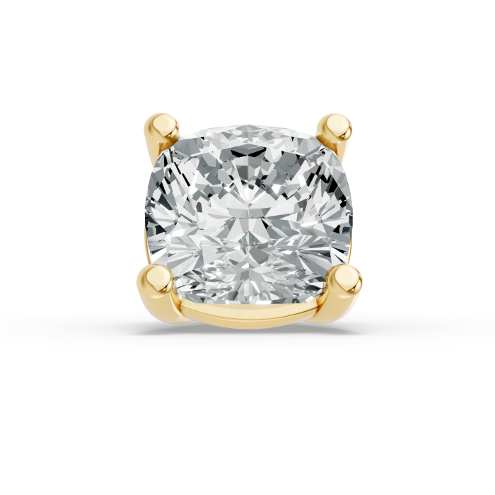 0.50CT Cushion Shape Lab Grown Diamond 4 Prong Head in 10KT White Gold