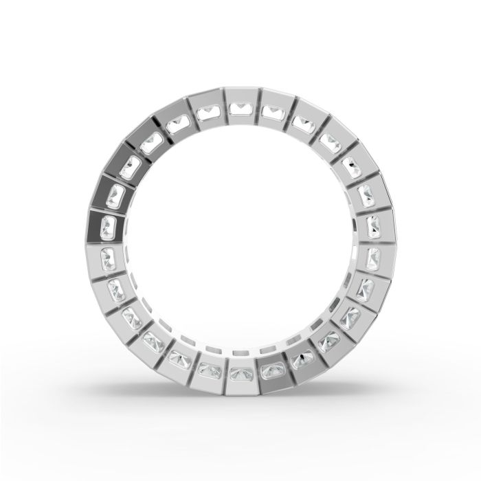 Radiant Shape Diamond Eternity Bands in Gold