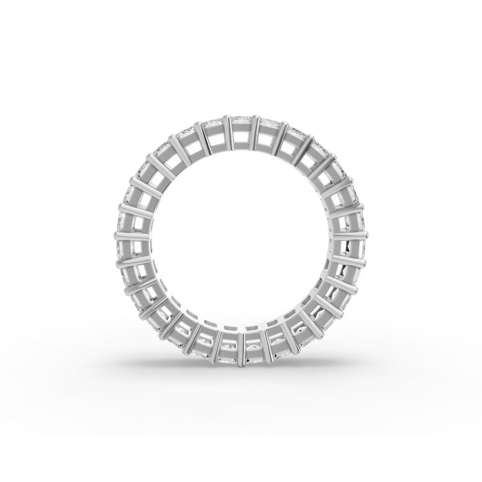 Radiant Shape Diamond Eternity Bands in Gold