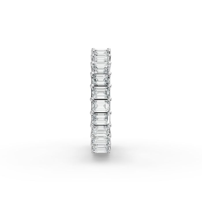 Radiant Shape Diamond Eternity Bands in Gold