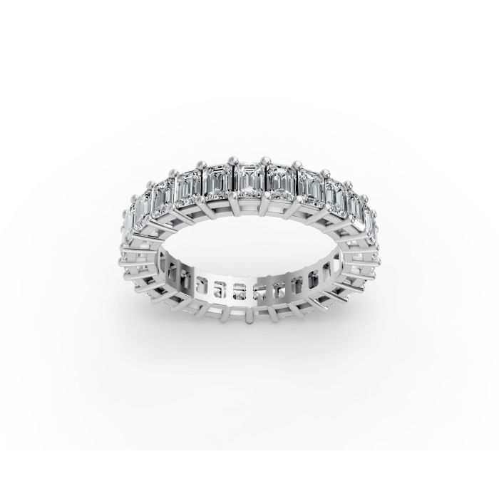 Radiant Shape Diamond Eternity Bands in Gold