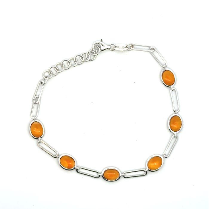 Bracelet Citrine  Silver  Color Candy