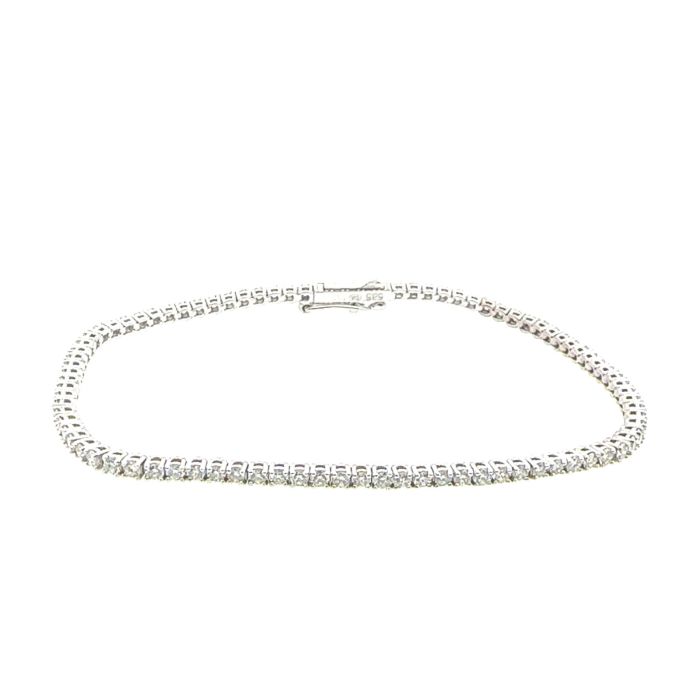 Bracelet-Line Tennis, Diamond  14k WG 