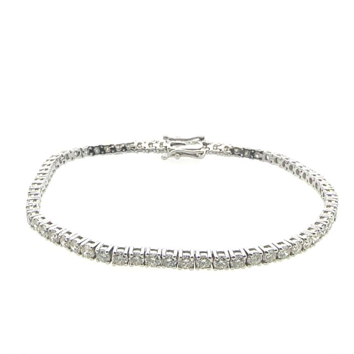 Bracelet-Line Tennis, Diamond  14k WG 