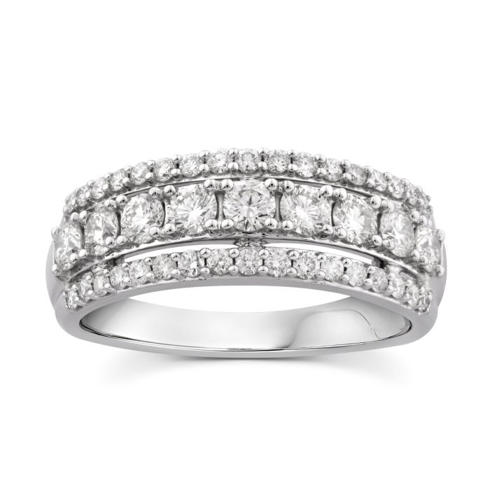14k WG Diamond  Rings  Mixed  1.04CT 1.04CTW/  4.95GR