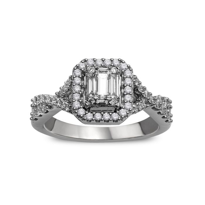 14KW 5/8 CTW  ENGAGEMENT RING 59 DIA 0.64 CTW ON 5.25 GR 14KWG