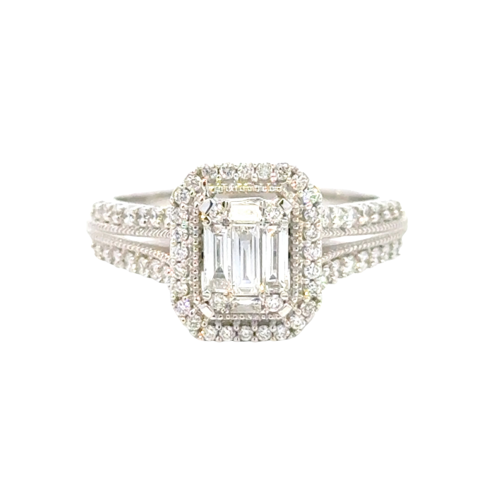 14KW 5/8 CTW  ENGAGEMENT RING 67 DIA 0.66 ON 5.60 GR 14KWG