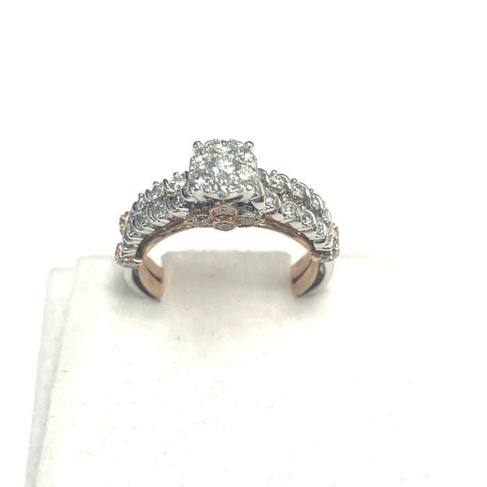 14k TT Diamond  Rings  Round Brilliant 0.08CT Round Brilliant   64D- 1.03CTW 65D  -1.11CTW  5.83GR