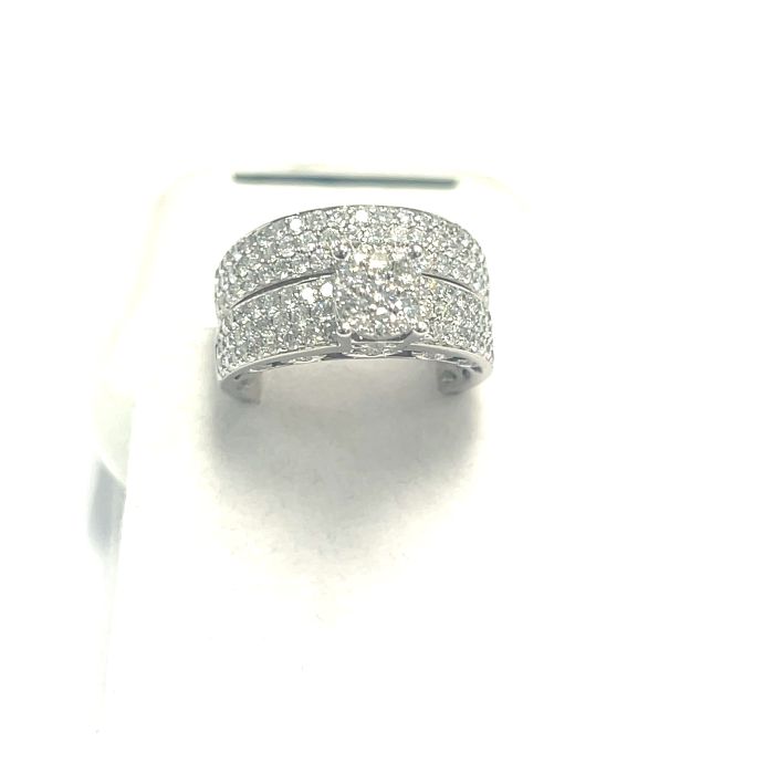 14k WG Diamond Bridal Set 154 RD 2.10ctw 9.40GR