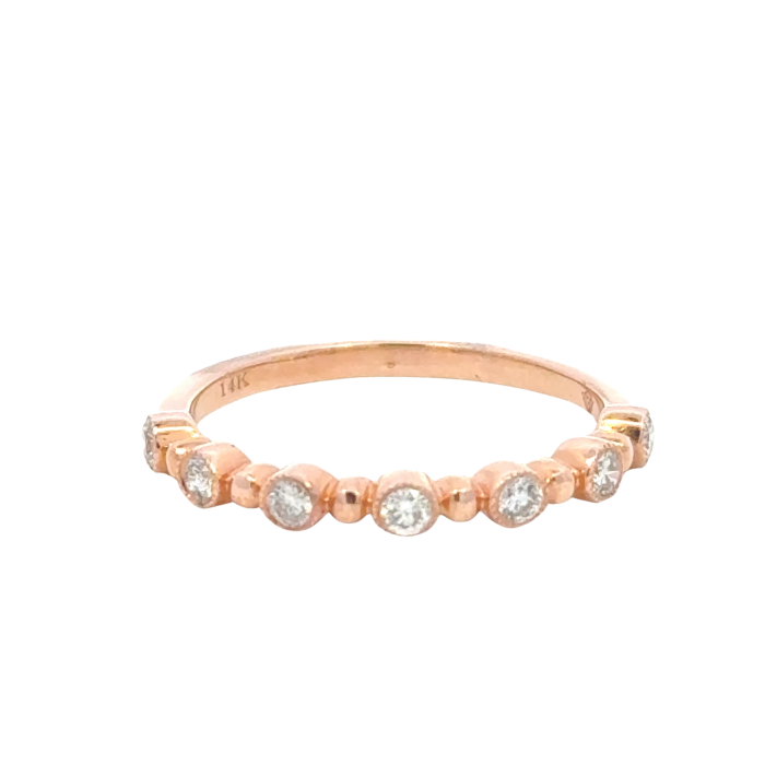 Bridal Rings  0.24   with 0.24  Round Brilliant Diamond Sides set on 2.00gr 14k RG