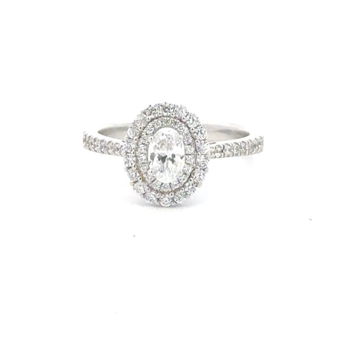 Varsha Bridal Program Rings Semi Mount with 53 Pcs 0.4cts  on 3.51gr 14K