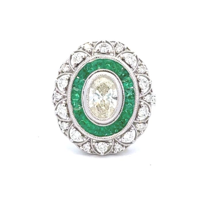 Rings  1.54  SI Sides set on 10.16gr Platinum