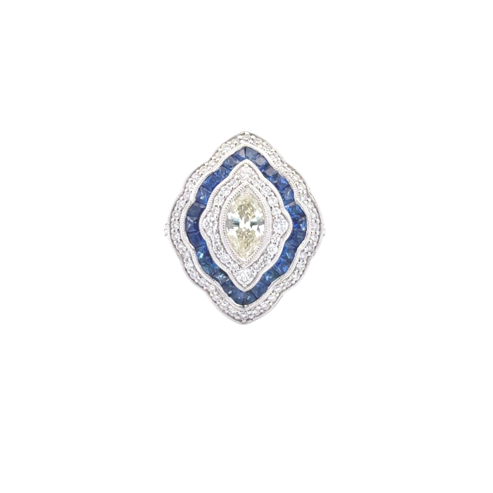 Rings  1.45  SI Sides set on 12.15gr Platinum