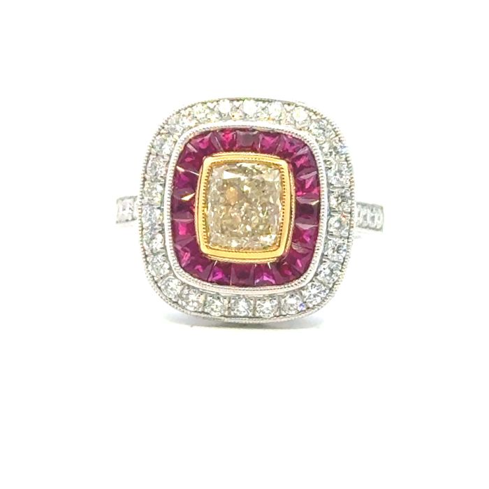 Rings  1.83  SI Sides set on 9.18gr Platinum