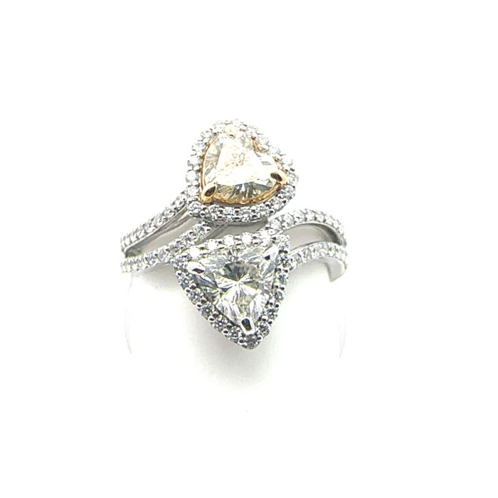 Rings  2.00  Diamond SI Sides set on 4.32gr 18k WG