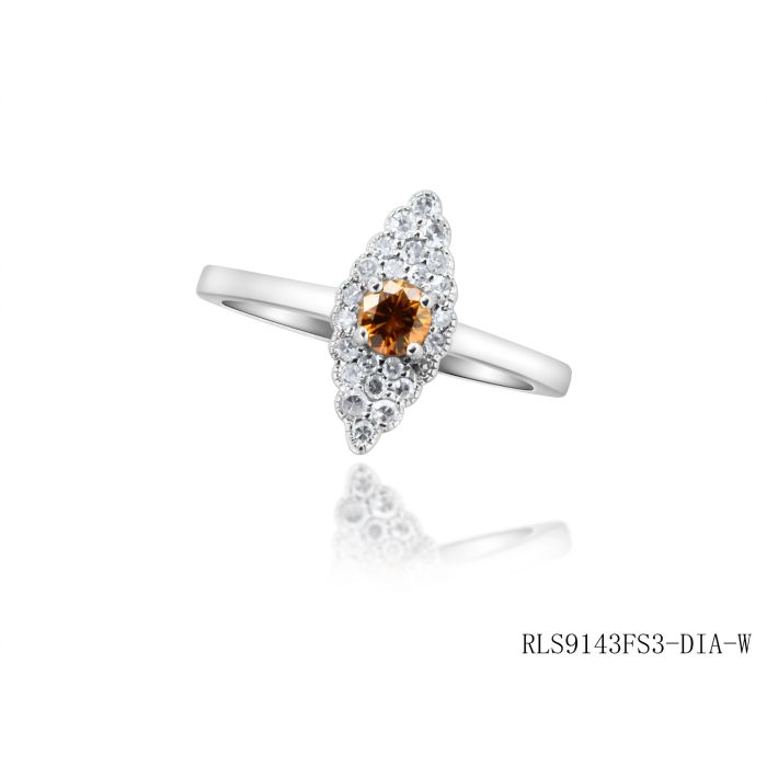 Rings  0.47  Diamond SI Sides set on 2.38gr 14k WG