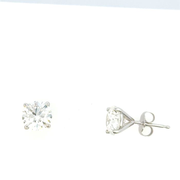 Earrings Lab Grown Diamond  14k WG  ADPL