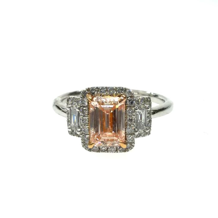 Rings-GJLG1048-RLS9963FS6-PT, Lab Grown Diamond  Rose
