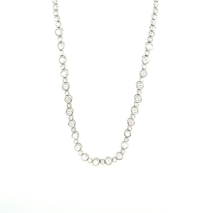 Necklace-BEZEL, Diamond  18k WG  Basics