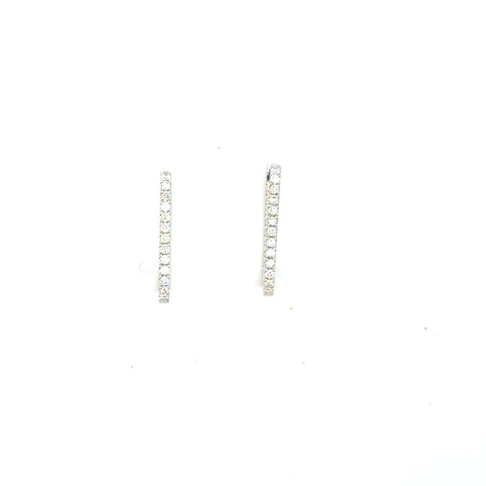 Lucy Collection Earrings 44 DIA 0.64 cts  on 14k WG