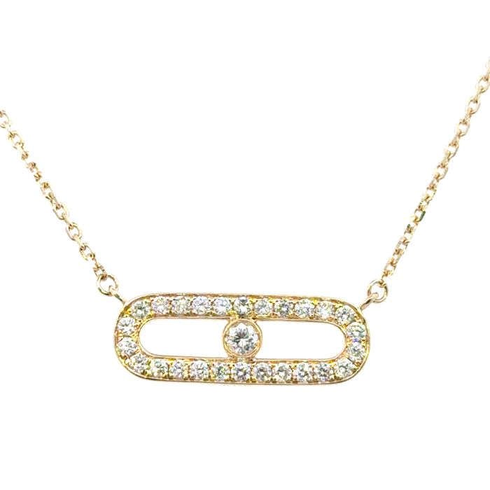 Lucy Collection Necklace 27 DIA 0.46 cts  on 14k YG