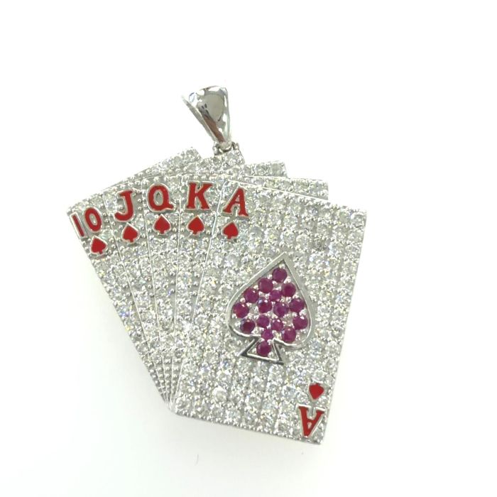 Lucy Collection Pendant 192 DIA 1.24ctw 14kw-4.35gr